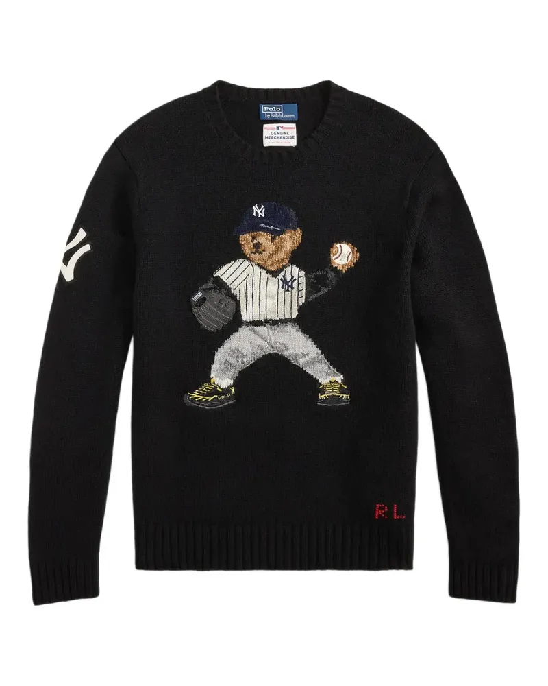 Ralph Lauren x New York Yankees Polo Bear Pullover - Schwarz Schwarz
