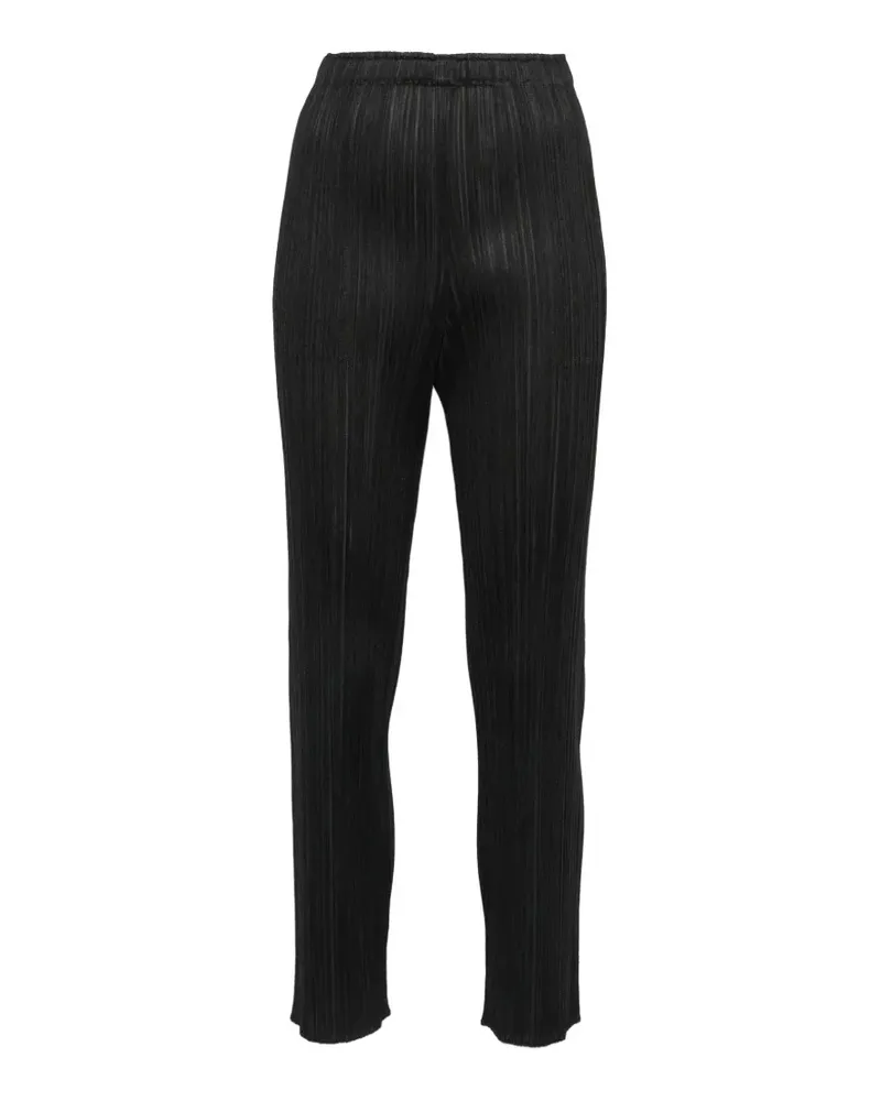 Issey Miyake Plissierte Hose - Schwarz Schwarz