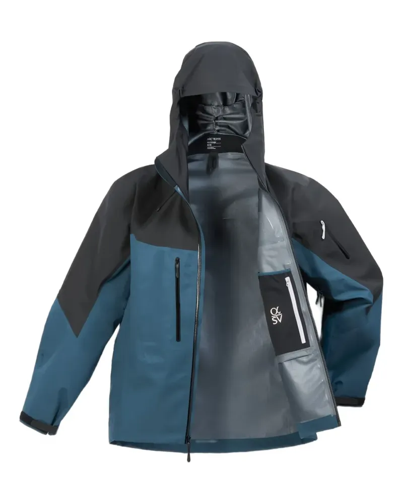 Arc'teryx Alpha SV hooded zip-up jacket - Blau Blau