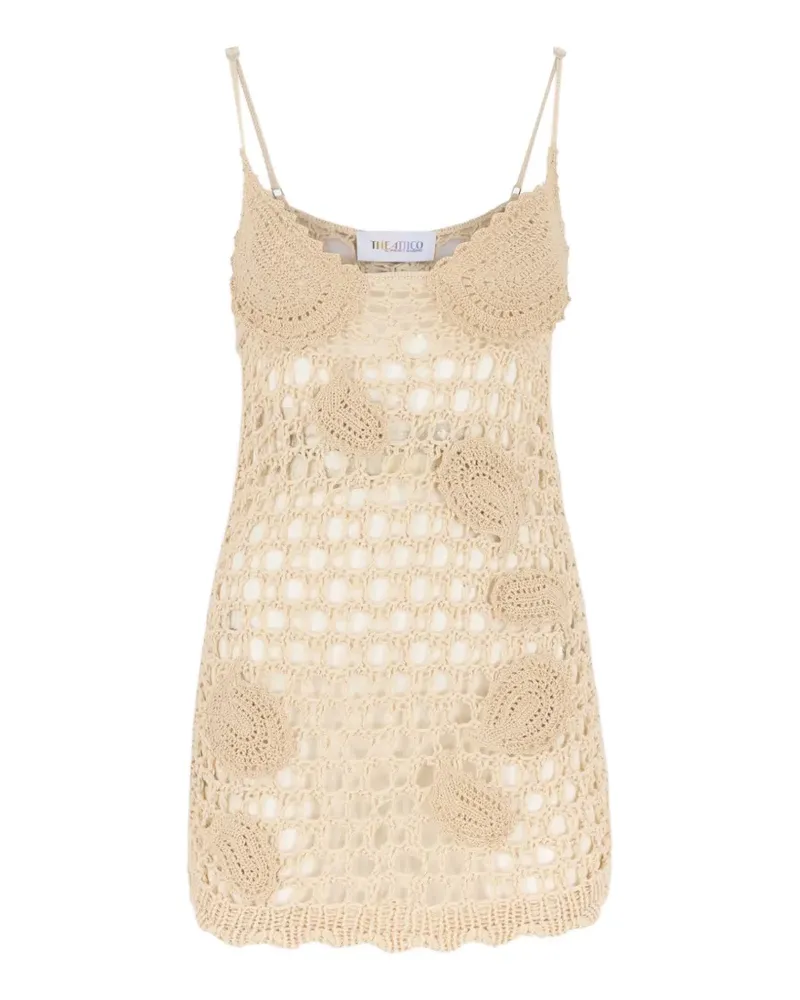 ATTICO Minikleid mit Print - Nude Nude