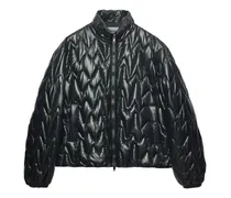 Gesteppte Jacke - Schwarz