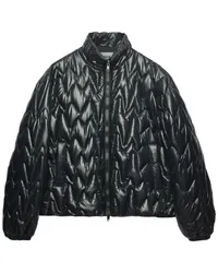 MSGM Gesteppte Jacke Schwarz