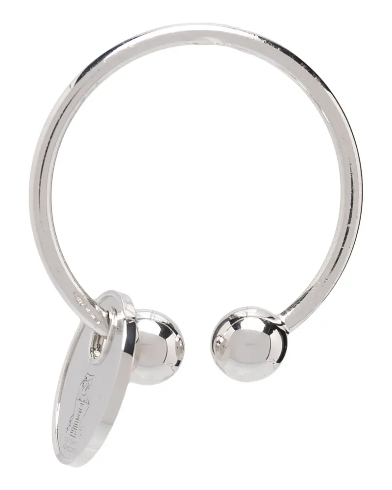 Brunello Cucinelli Schlüsselanhänger mit Logo - Silber Silber