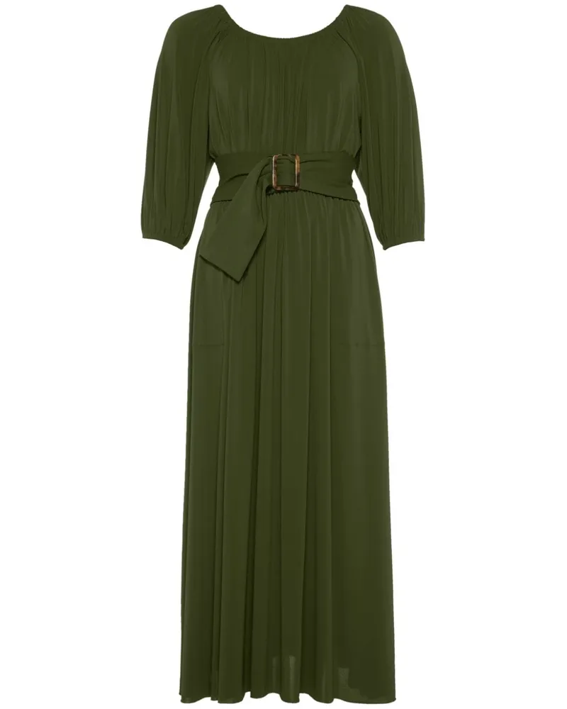 Eres Gabriella Maxikleid mit Gürtel - Grün Grün