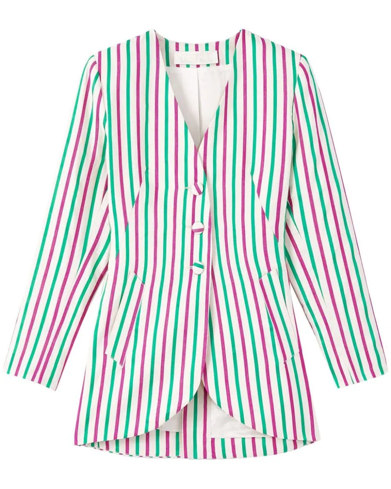 DESTREE Gestreifter Bridget Blazer - Rosa Rosa