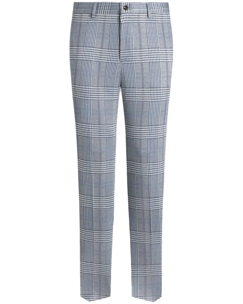 Etro Karierte Hose - Blau Blau