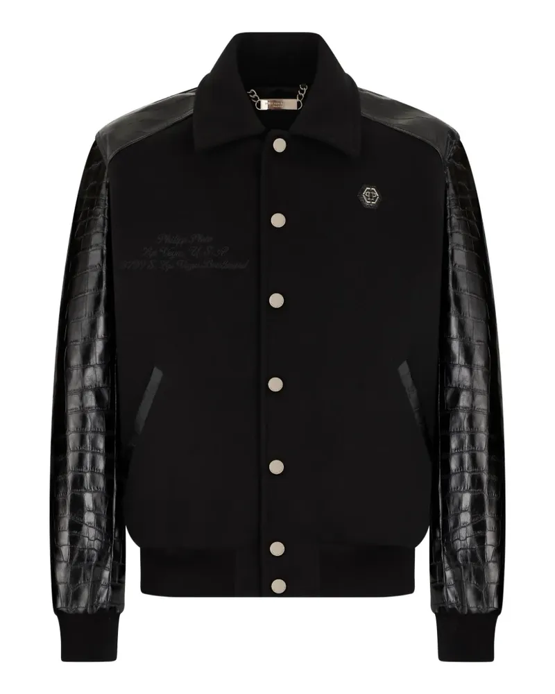 Philipp Plein Coster Bomberjacke - Schwarz Schwarz