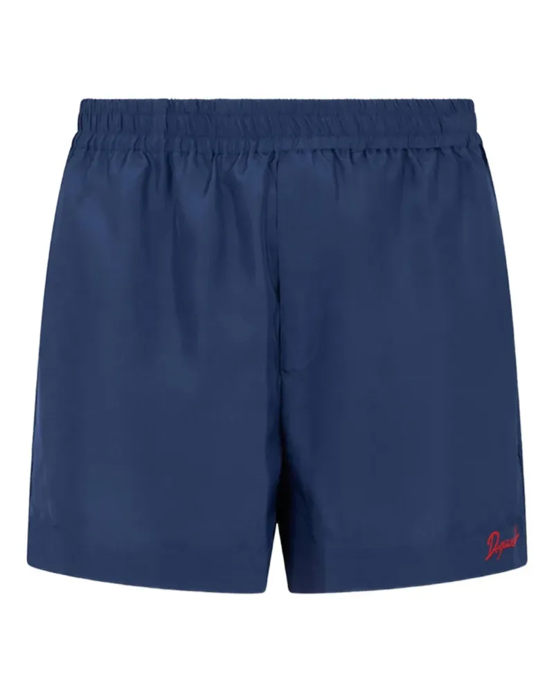 Dsquared2 Shorts mit Logo-Print - Blau Blau