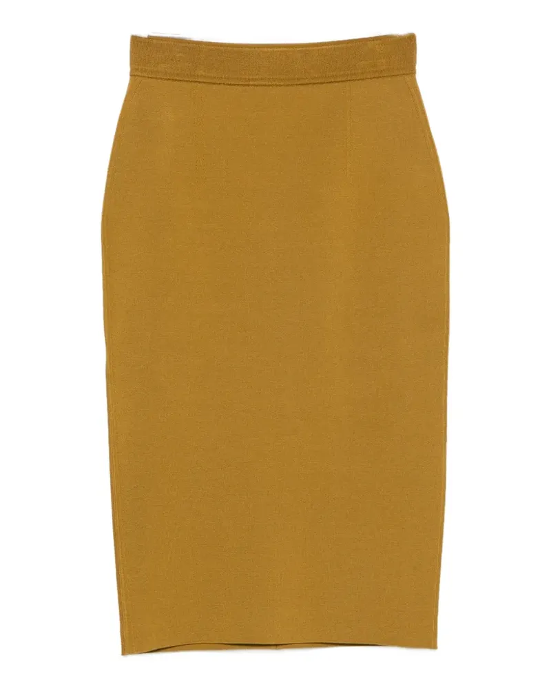Tom Ford belted knit midi skirt - Nude Nude