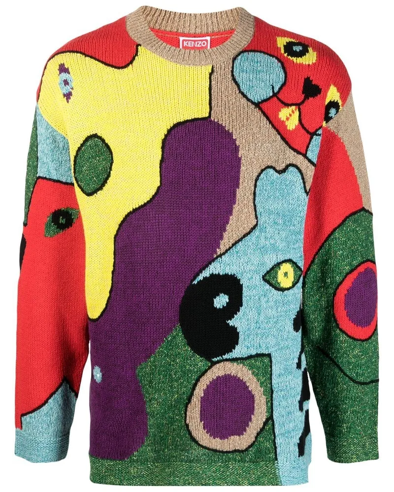 Kenzo Gestrickter Pullover - Rot Rot