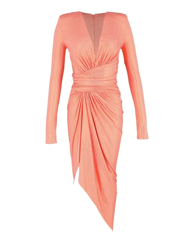 Alexandre Vauthier ruched metallic maxi dress - Orange Orange