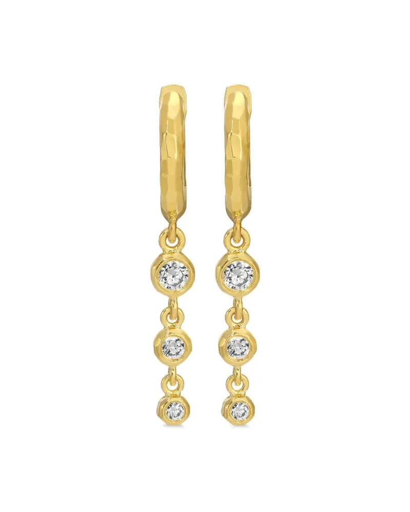 Octavia Elizabeth 18kt Gabby Gelbgoldohrringe mit Diamanten Gold