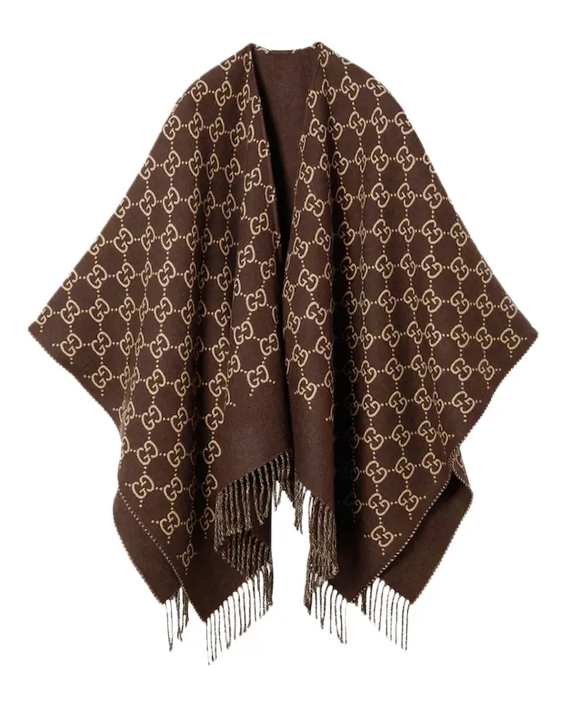 Gucci Cape mit Muster - Braun Braun