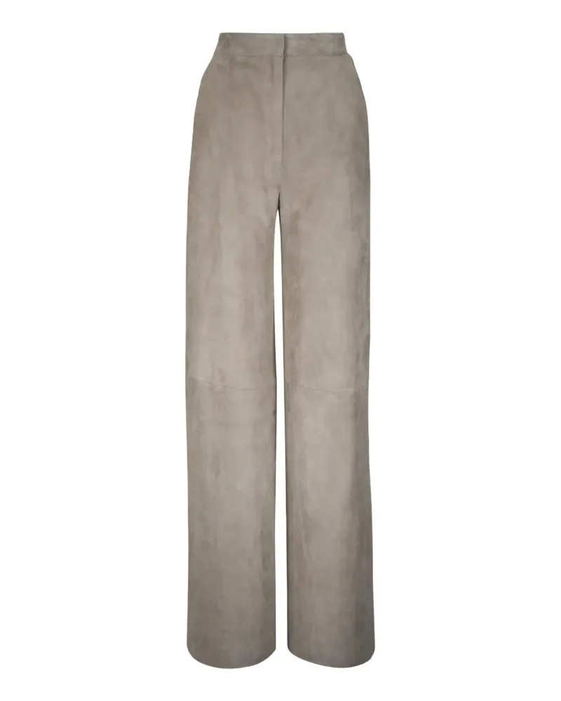 Jitrois panelled suede trousers - Nude Nude