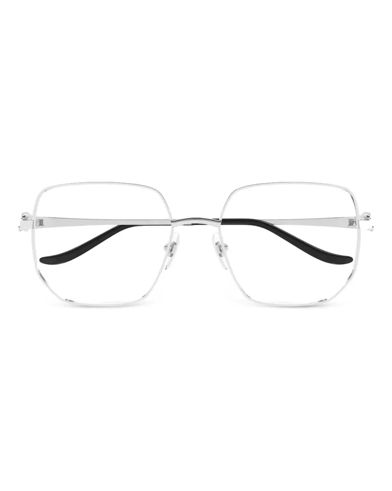 Cartier Brille mit Logo-Gravur - Silber Silber