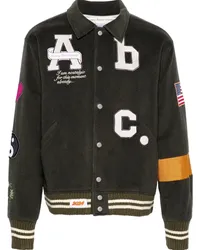 Abc. Blanket Varsity Bomberjacke aus Fleece Braun