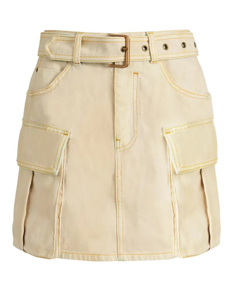 Balmain Ausgeblichener Jeansrock - Nude Nude