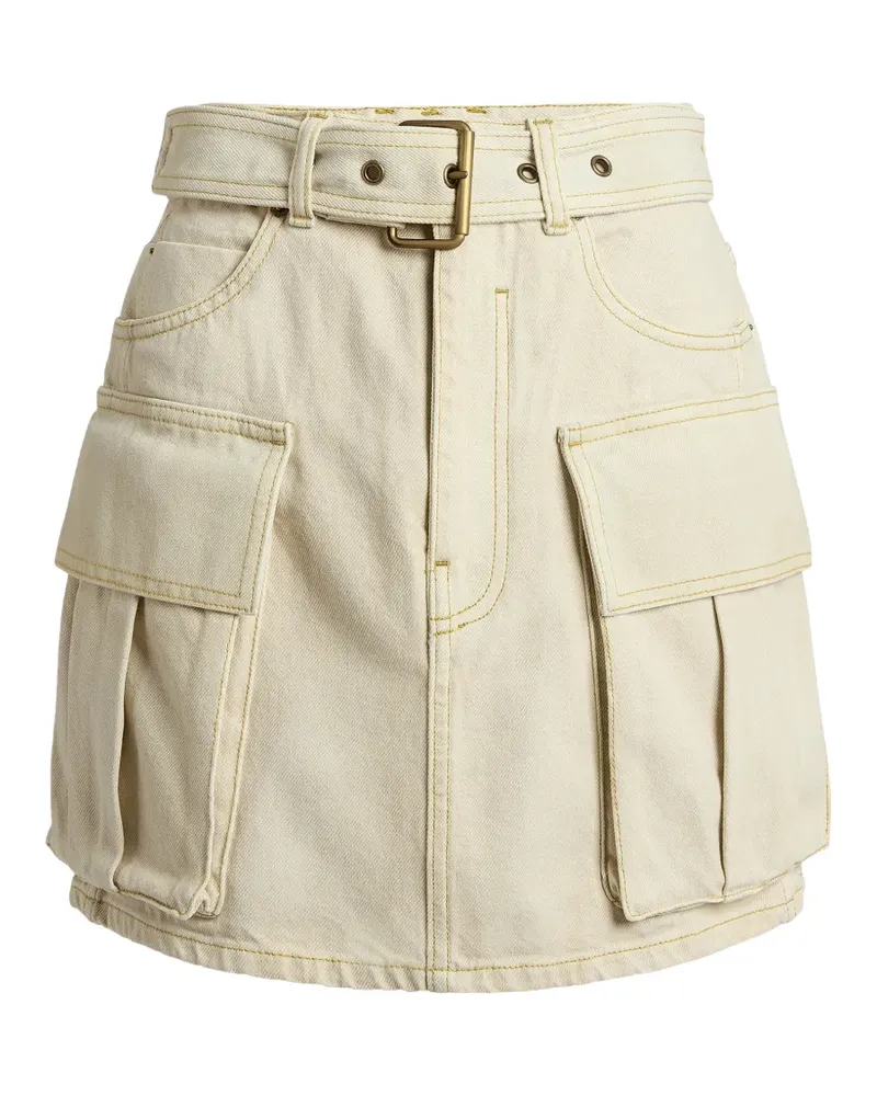 Balmain Ausgeblichener Jeansrock - Nude Nude