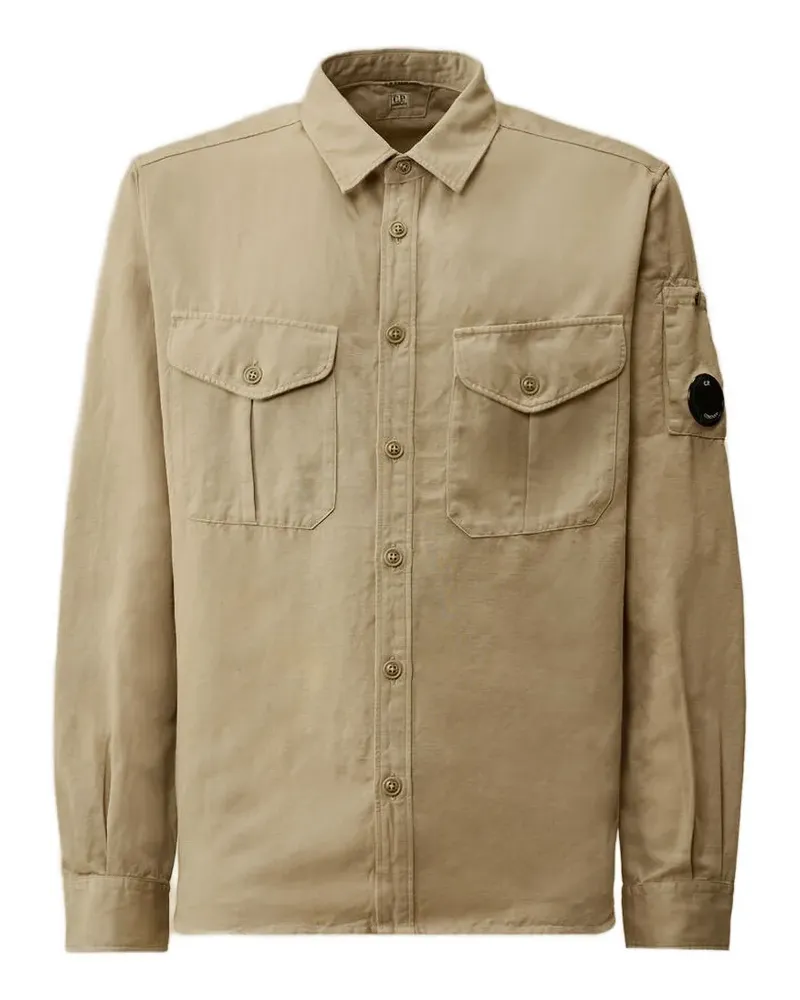 C.P. Company Hemd mit Brusttaschen - Nude Nude