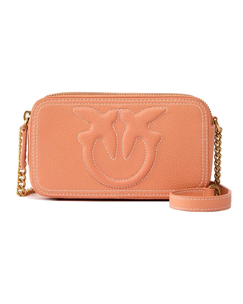 Pinko Carrie Umhängetasche mit Logo-Prägung - Orange Orange
