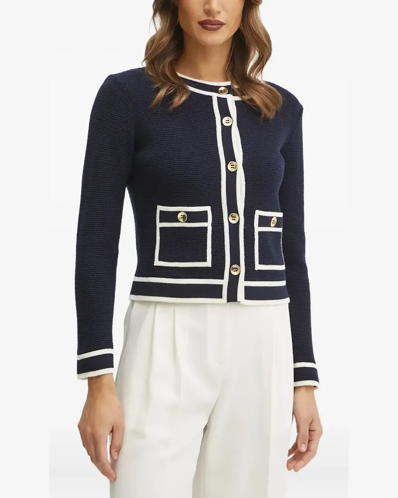 Luisa Spagnoli Cardigan mit Knopfverschluss - Blau Blau