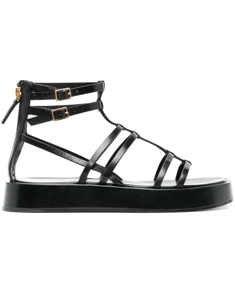 Tory Burch Römersandalen mit Nieten - Schwarz Schwarz