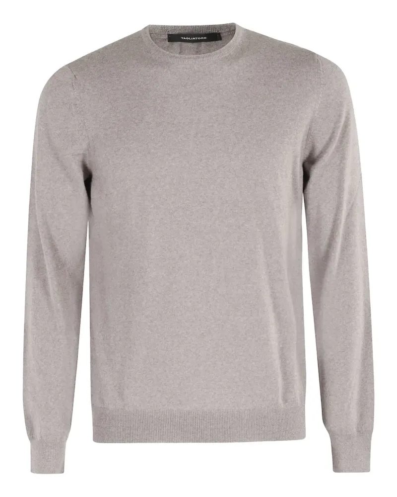 Tagliatore Pullover mit rundem Ausschnitt - Grau Grau