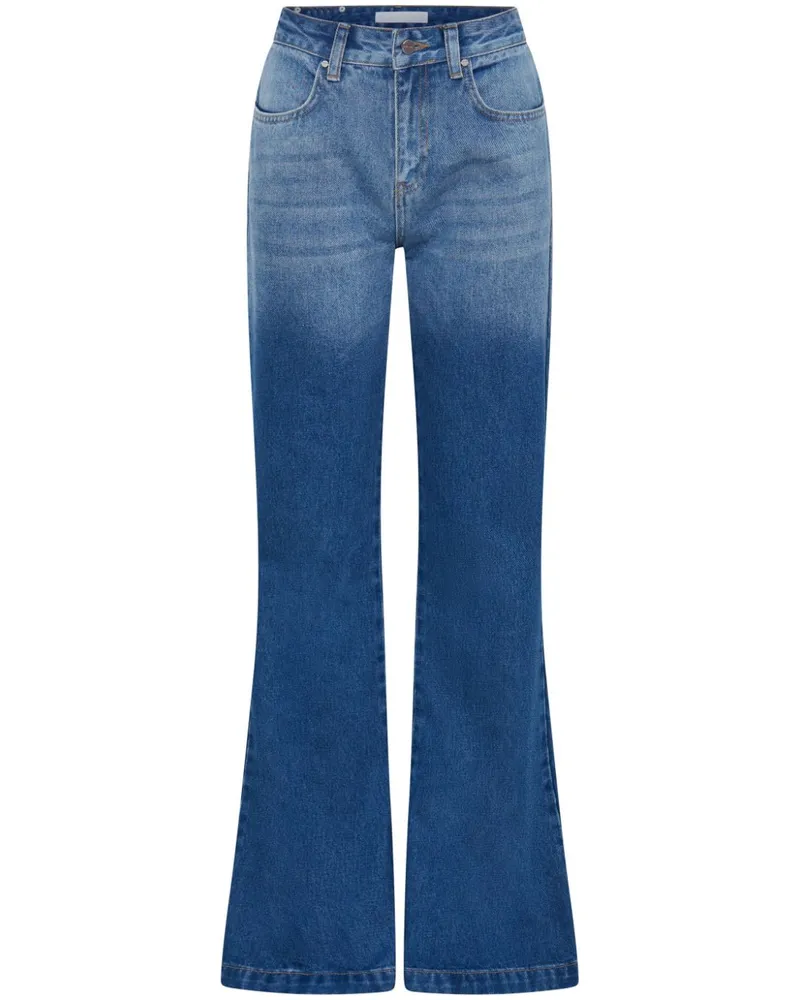 Dion Lee Halbhohe Schlagjeans - Blau Blau
