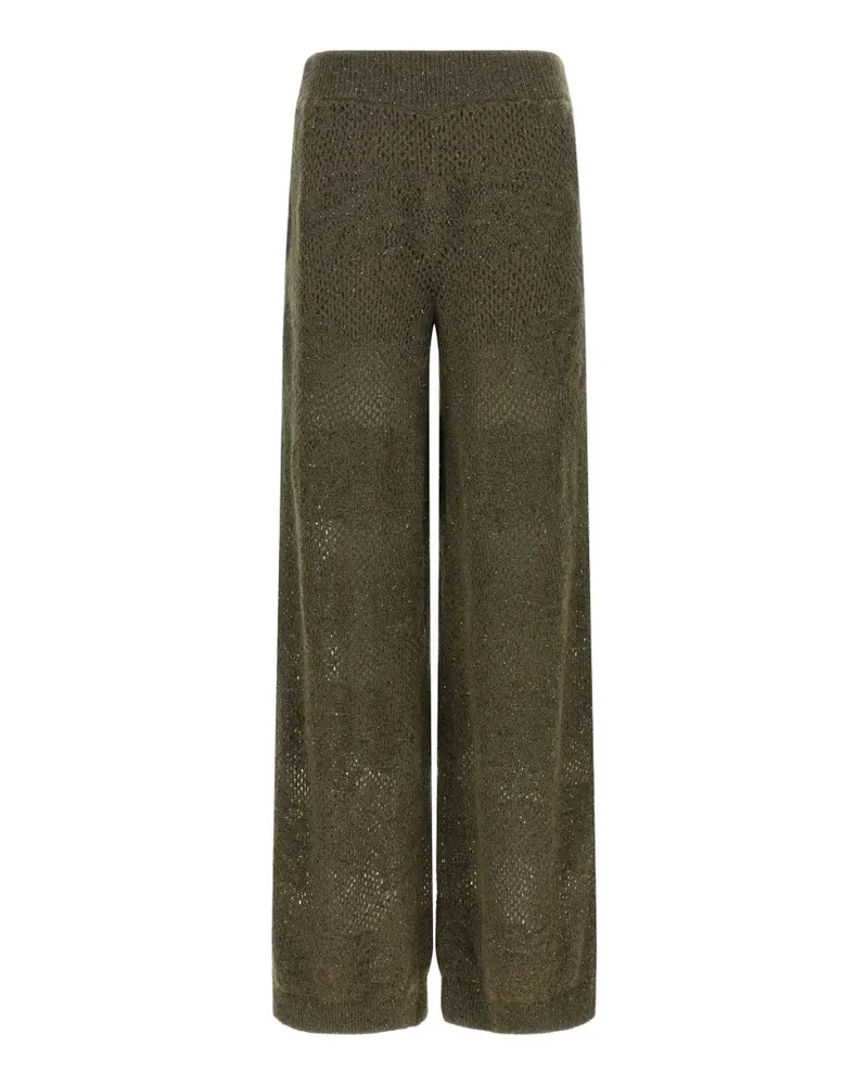 Brunello Cucinelli Hose aus Spitzenstrick - Grün Grün