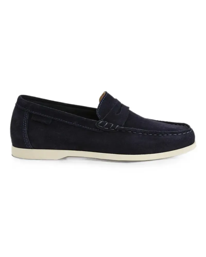 Manebí suede penny loafers - Blau Blau