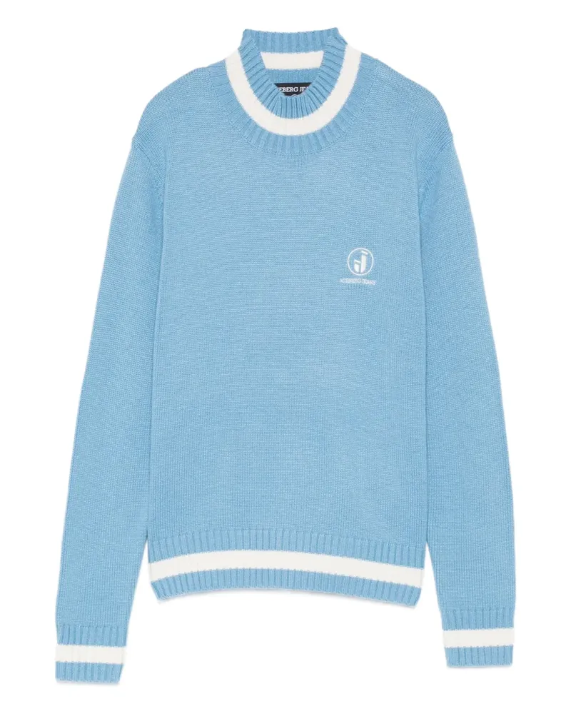 Iceberg Pullover mit Logo-Stickerei - Blau Blau