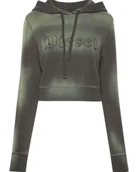 Diesel Slimmy Cropped-Hoodie Grün