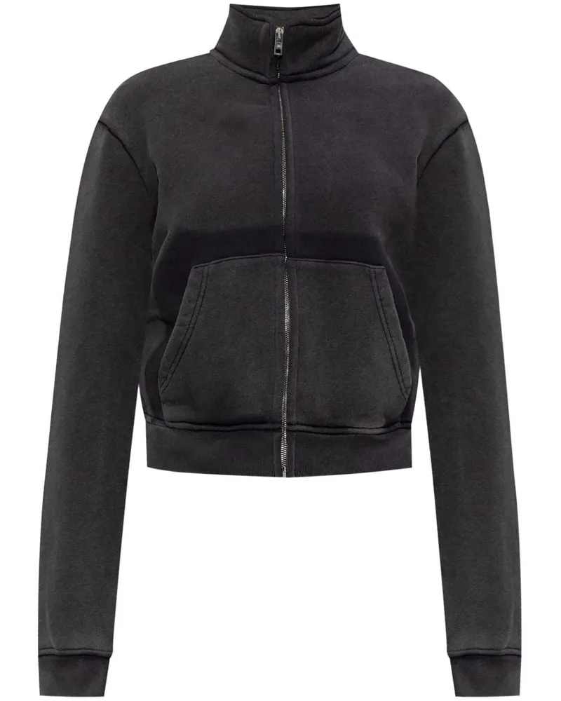 Alexander Wang Cropped-Jacke aus Baumwolle - Schwarz Schwarz