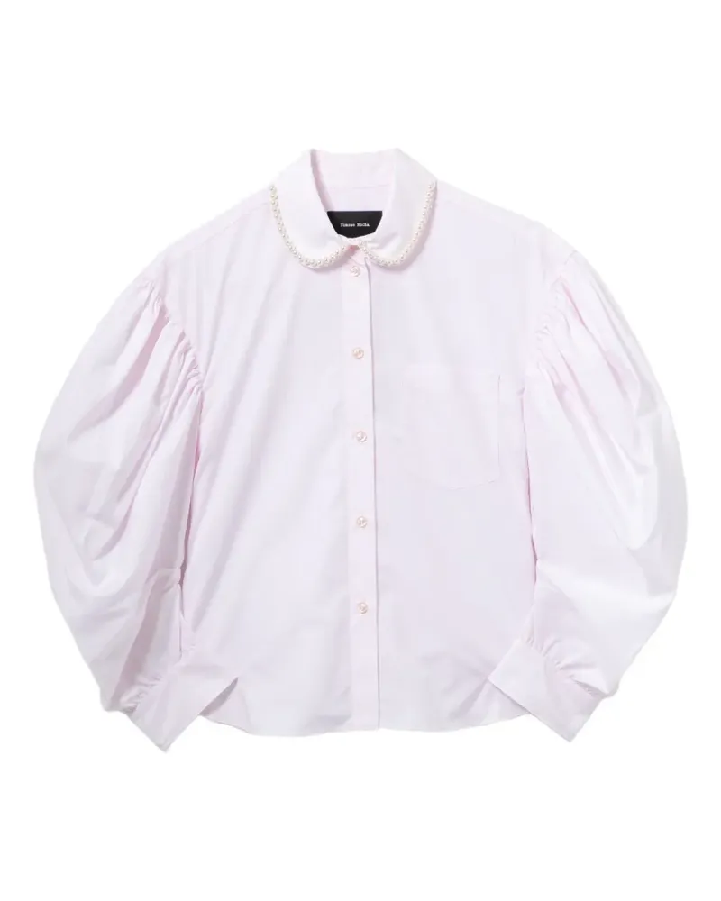 Simone Rocha Hemd mit drapierten Ärmeln - Rosa Rosa