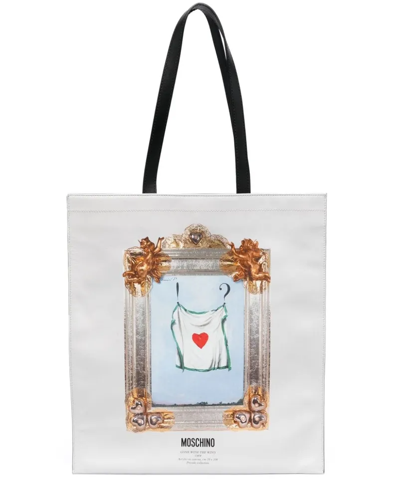 Moschino Go with the Wind Schultertasche - Weiß Weiß