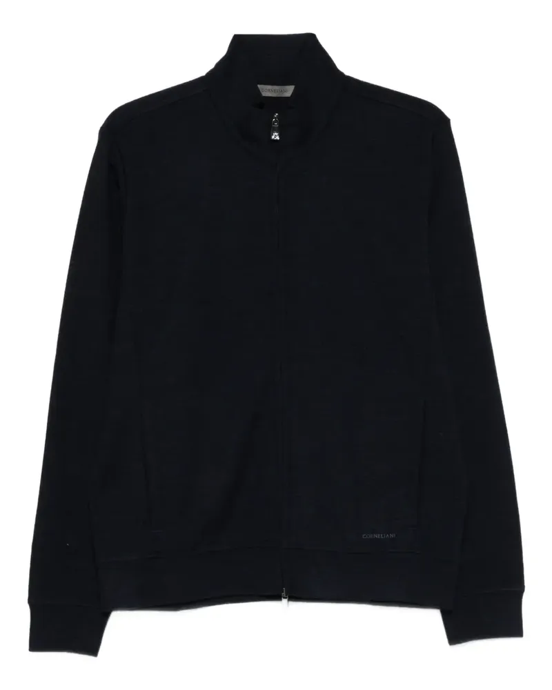 Corneliani zip-front knitted cardigan - Blau Blau