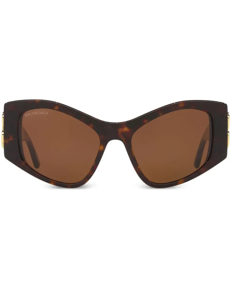 Balenciaga Dynasty XL Sonnenbrille mit D-Gestell - Braun Braun