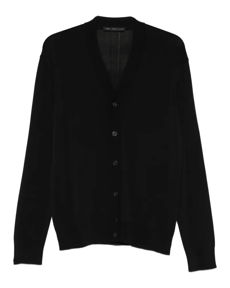 Low Brand V-neck button-up cardigan - Schwarz Schwarz