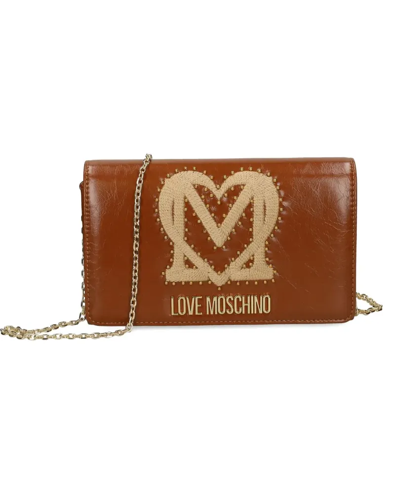 Moschino studded chain cross body bag - Braun Braun