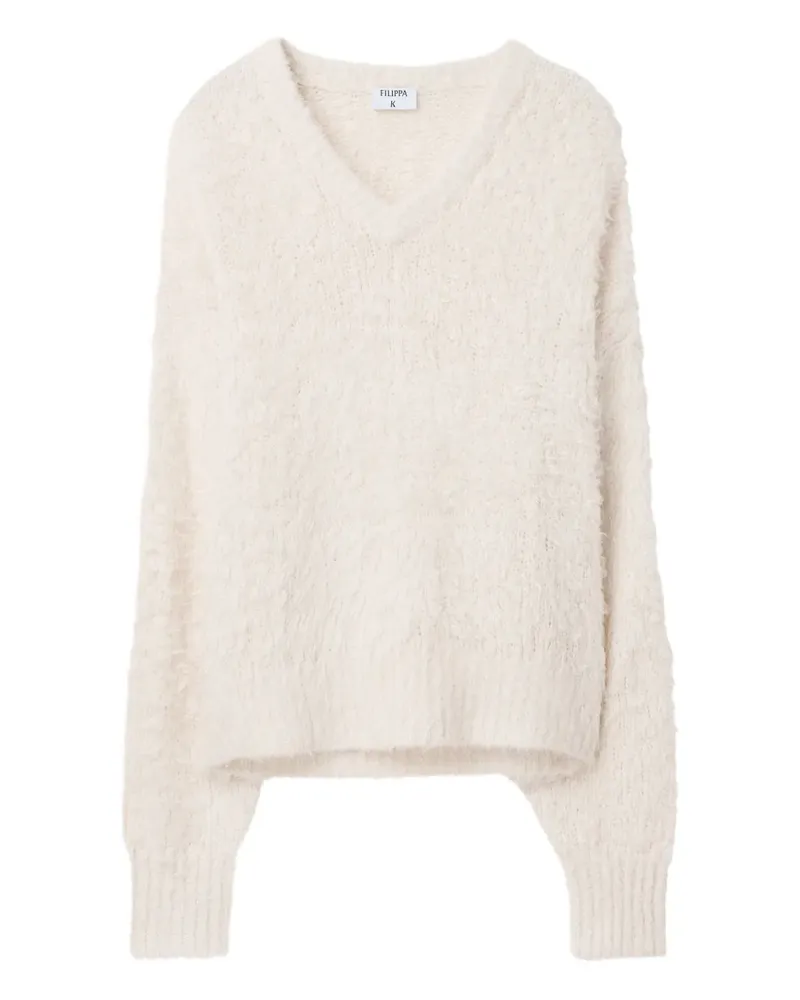 Filippa K Pullover mit V-Ausschnitt - Weiß Weiß