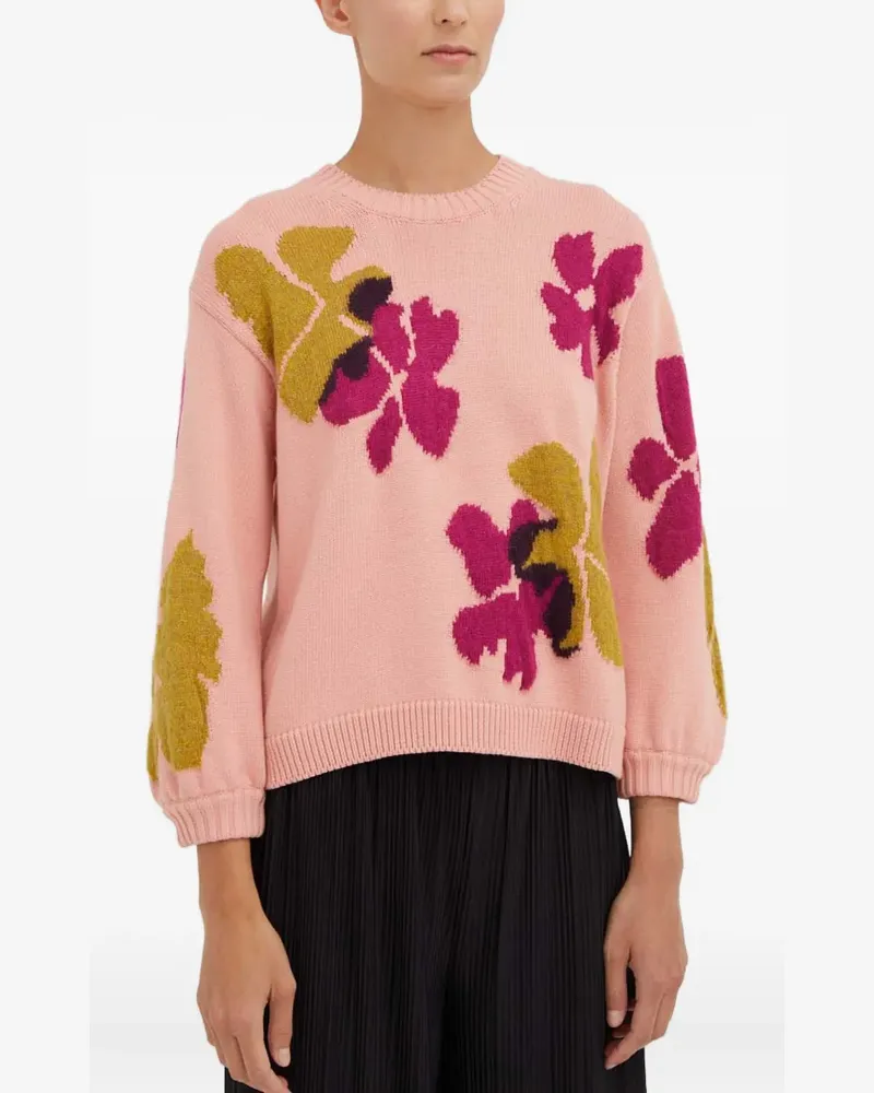 Paul Smith flower-pattern crew-neck sweater - Rosa Rosa