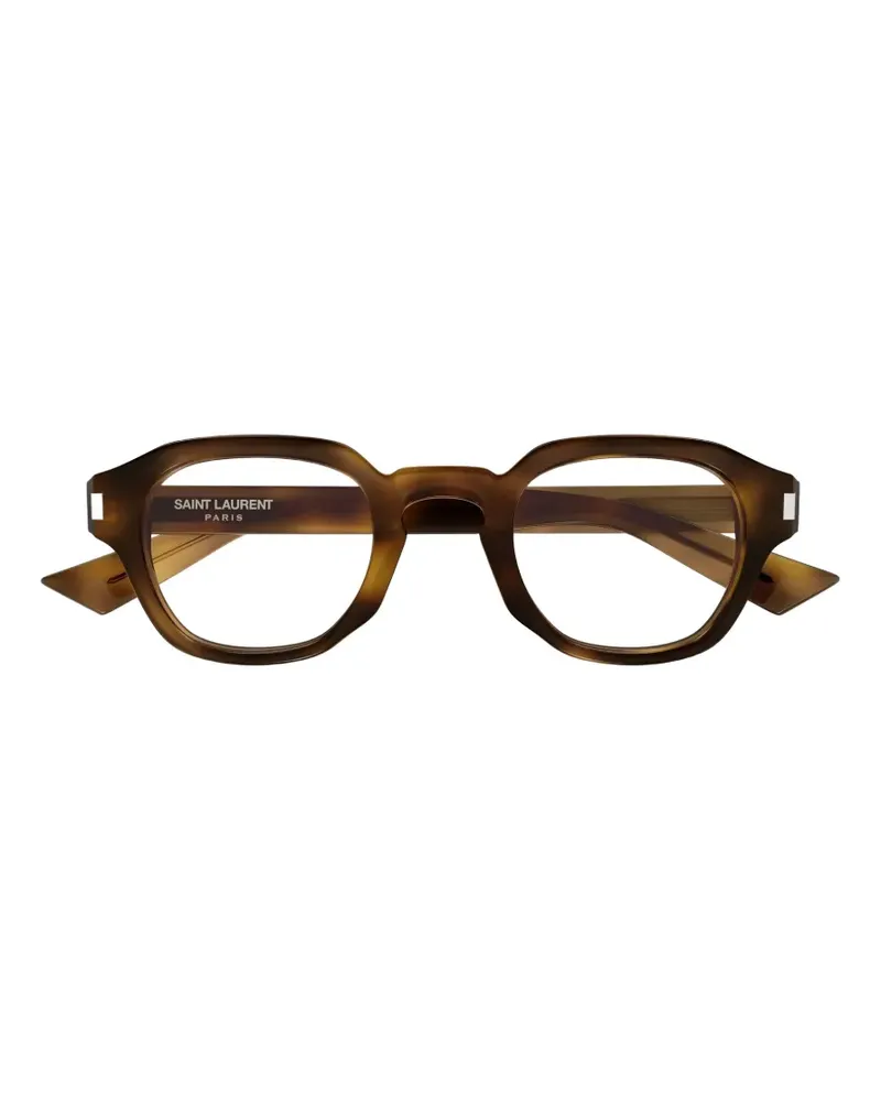 Saint Laurent geometric-frame glasses - Braun Braun