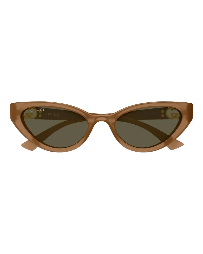Gucci interlocking G cat-eye sunglasses - Braun Braun