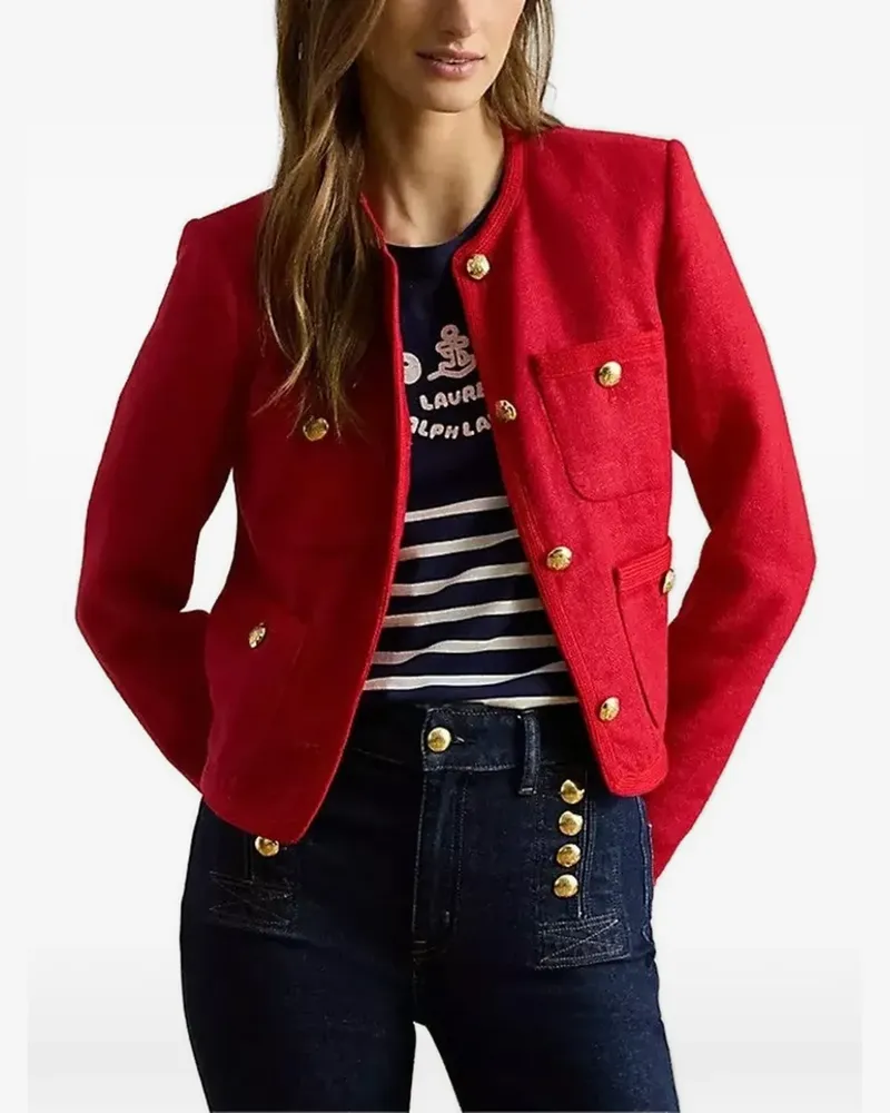 Ralph Lauren Jacke mit aufgesetzten Taschen - Rot Rot