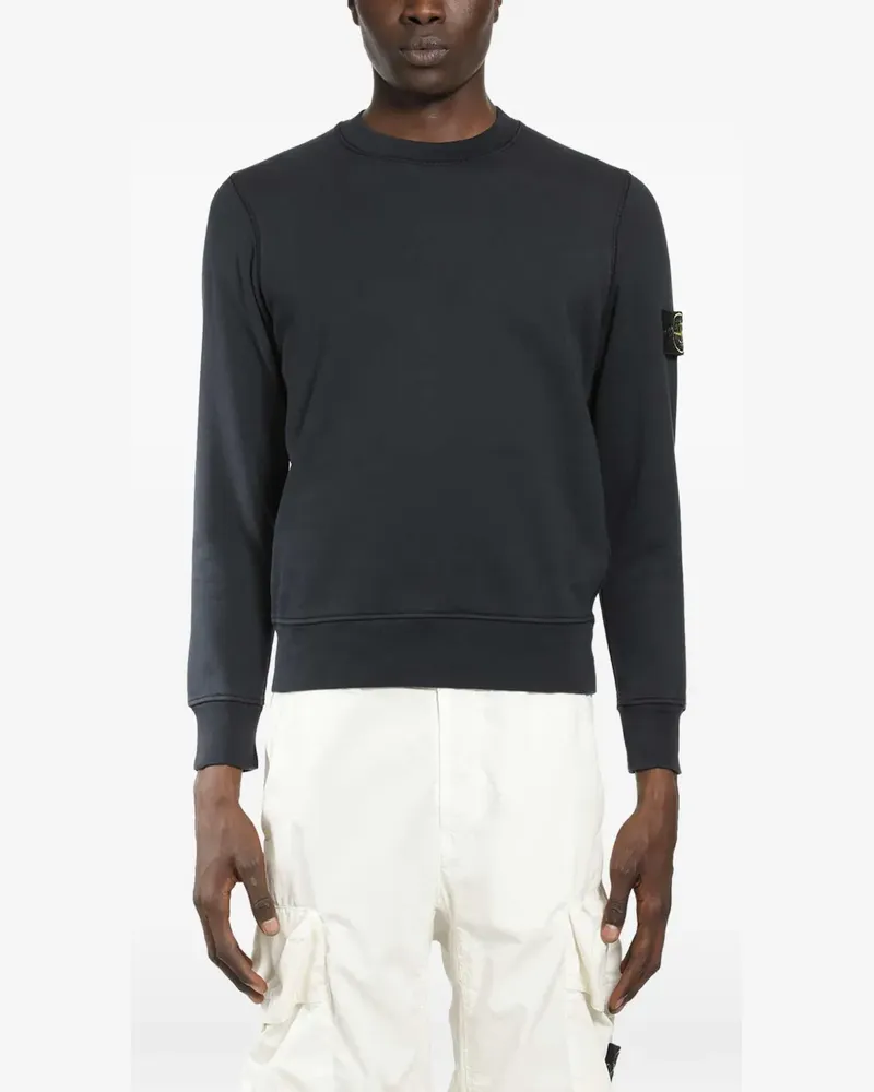 Stone Island logo-patch sweatshirt - Blau Blau