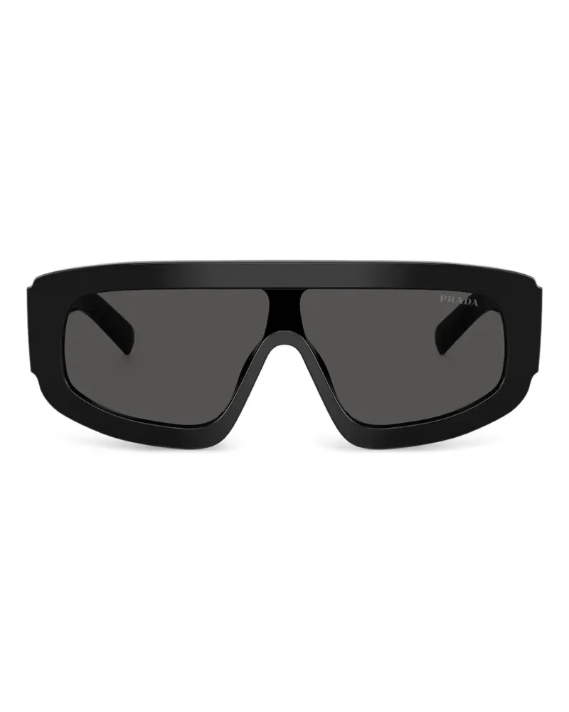Prada Sonnenbrille mit Logo - Schwarz Schwarz