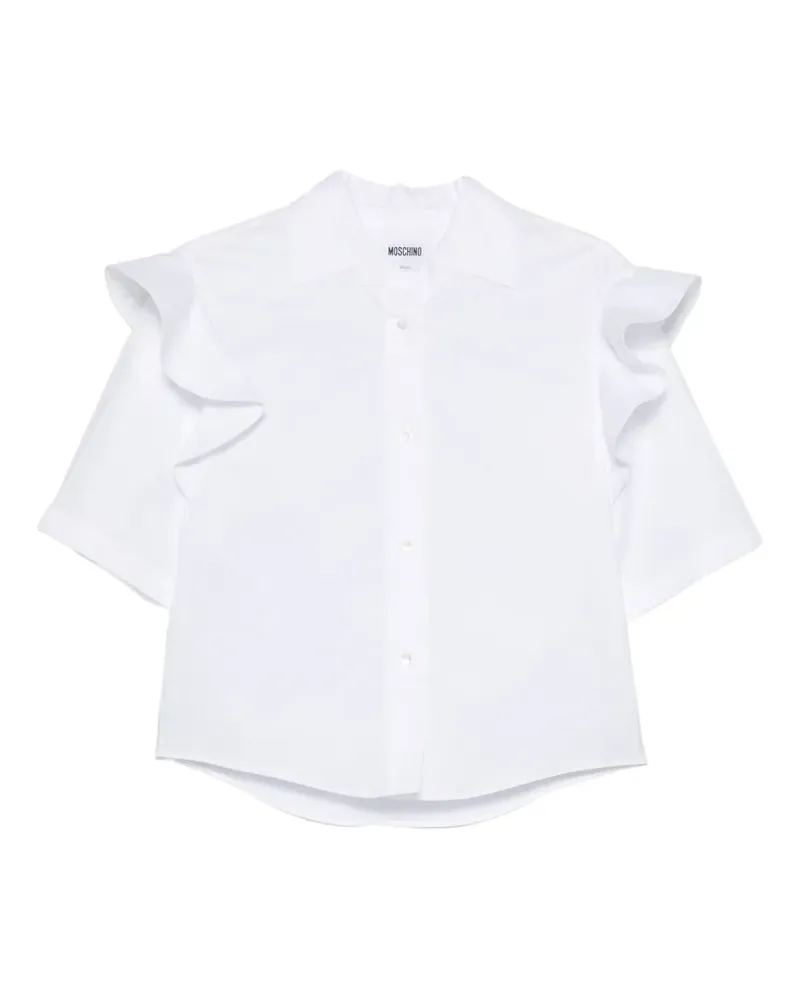 Moschino T-Shirt mit Rüschen - Weiß Weiß