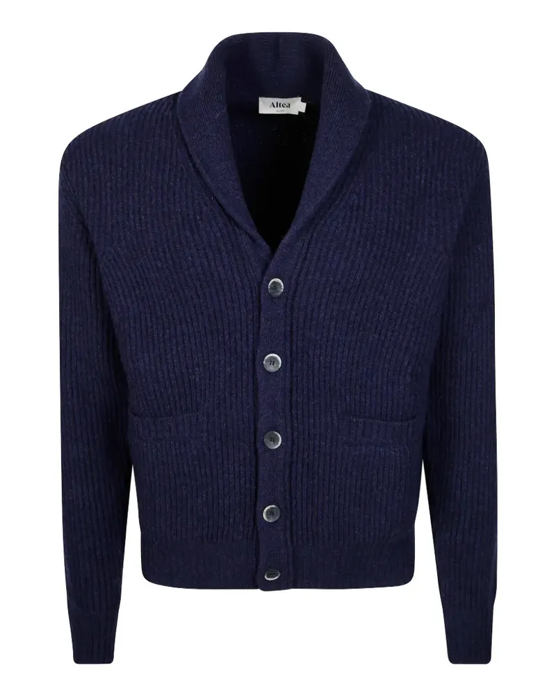 Altea ribbed shawl-collar cardigan - Blau Blau