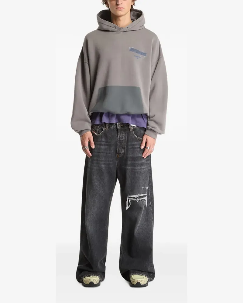 REPRESENT Ransom Hoodie mit Logo - Grau Grau