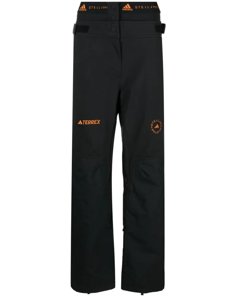 adidas x Terrex gerade Hose mit Logo-Stickerei - Schwarz Schwarz